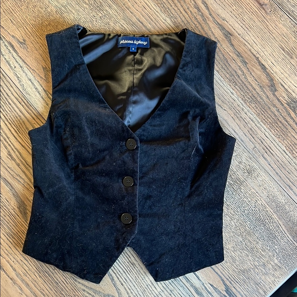 Black Button-up Vest